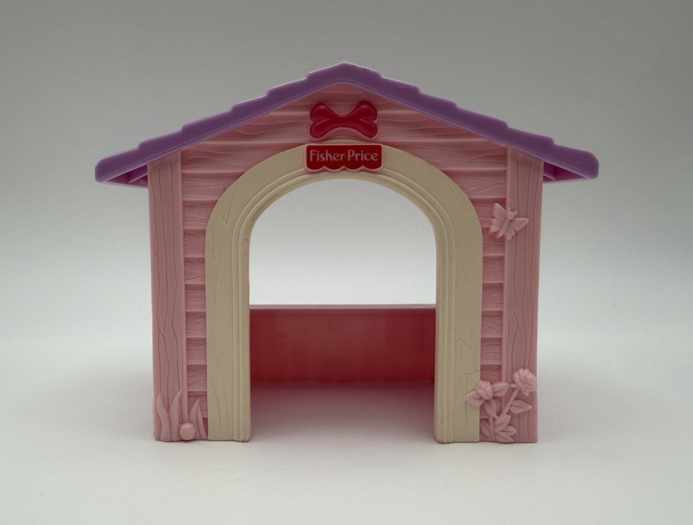 Fisher-Price Loving Family Dollhouse Pink and Purple Dog House 2005